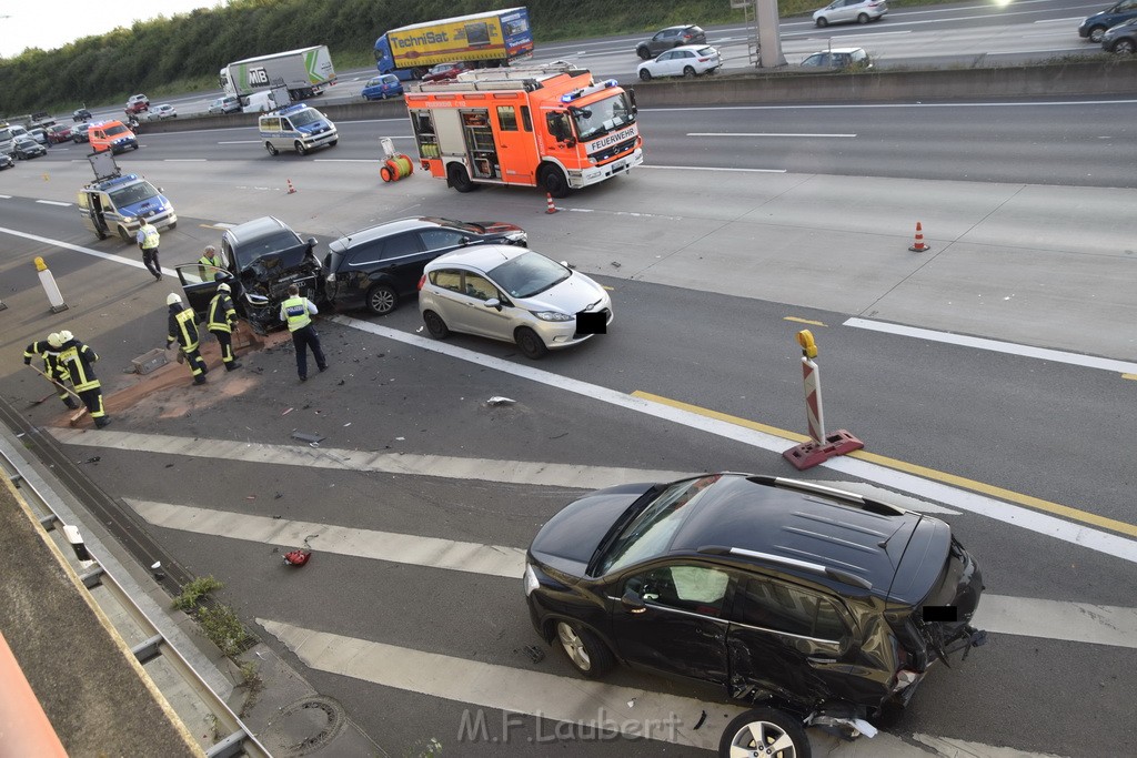 VU mehrere PKW A 3 Rich Oberhausen Hoehe AK Koeln Ost P038.JPG - Miklos Laubert